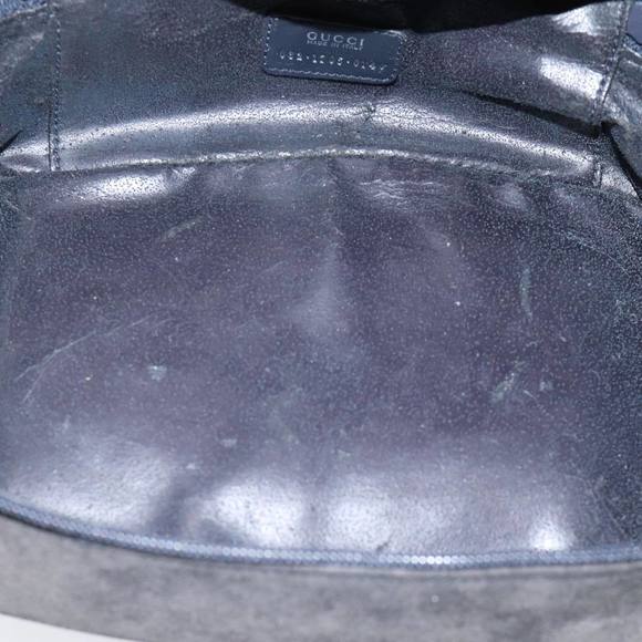 GUCCI Vanity Cosmetic Pouch Suede Black 032 1705 0140 Auth 70384 - Picture 11 of 16